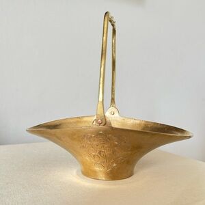 Polished Vintage Brass Candy/Nuts Basket